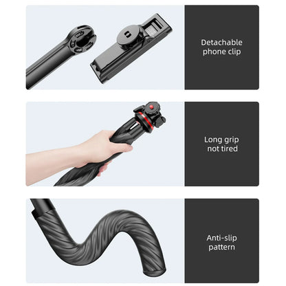 Trepied 1/4inch Techsuit C02, Svart