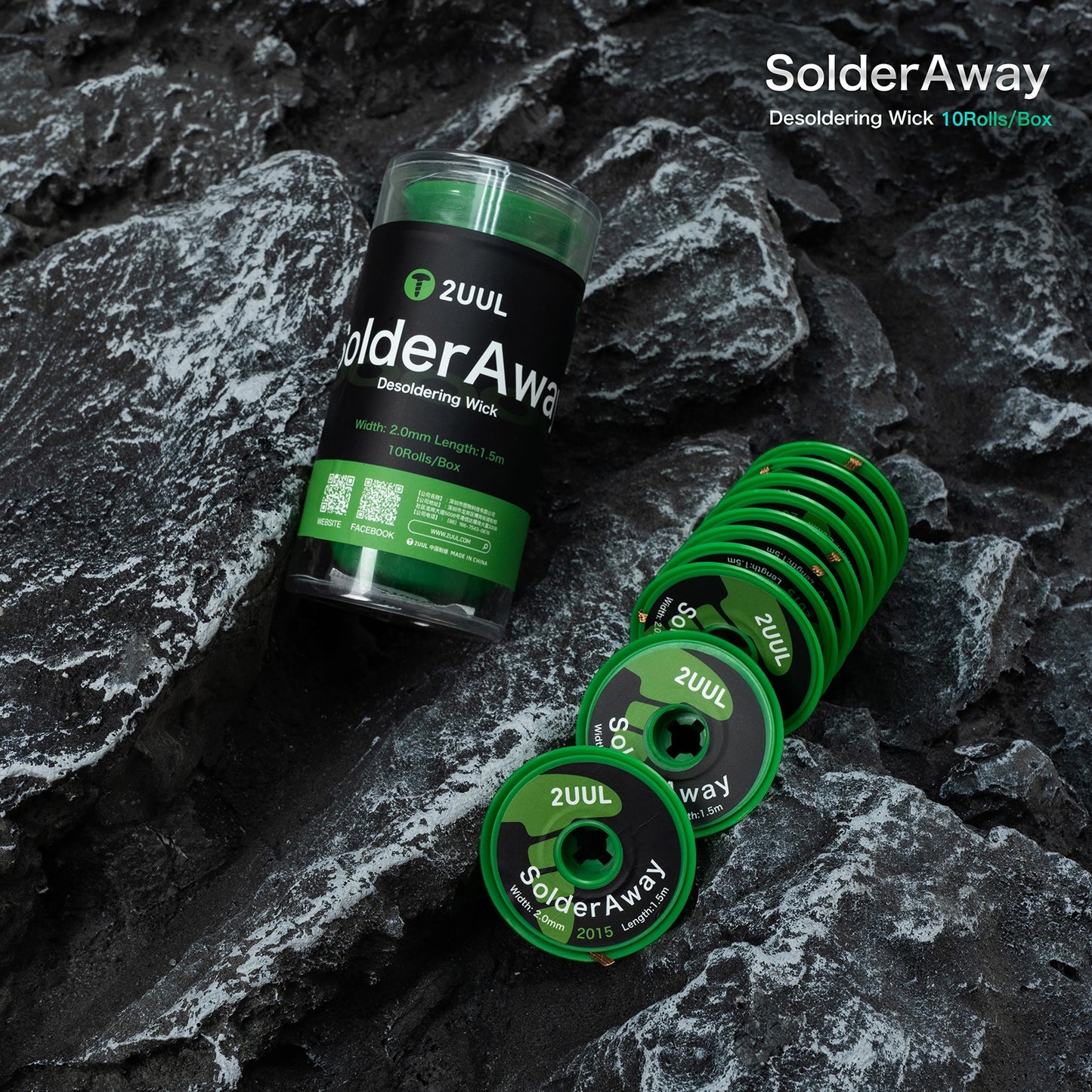 Tresa 2UUL DW15, 2mm, 1,5m, Sett med 10 stk
