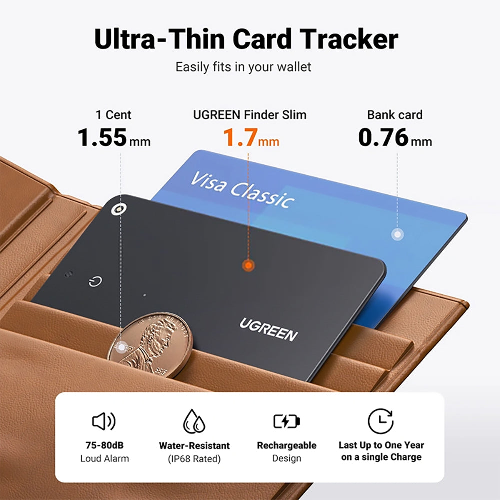 UGREEN SmartTag CM817 for iOS-serien, Svart