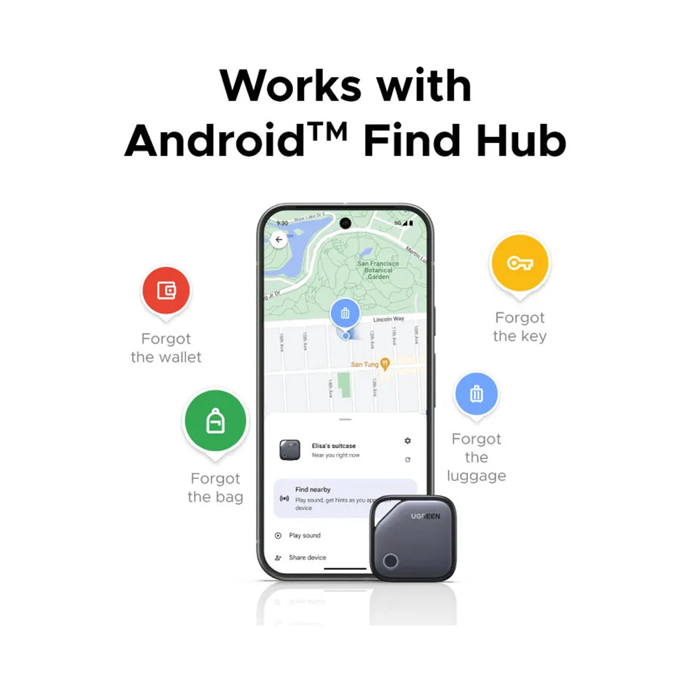 UGREEN SmartTag FineTrack for Android-serien, grå