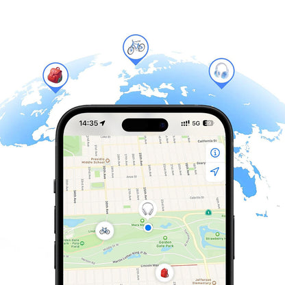 UGREEN SmartTag Smart Finder Slim 2 CM920 (75120A) for iOS-serien, sett med 2 stk, svart
