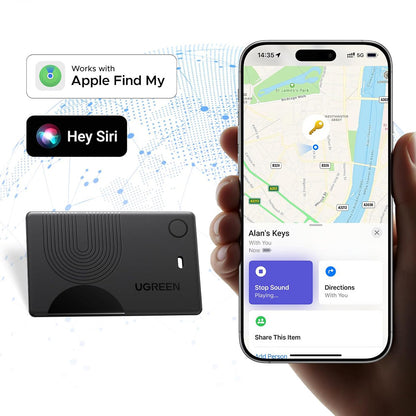 UGREEN SmartTag Smart Finder Slim 3 CM921 for iOS-serien, svart