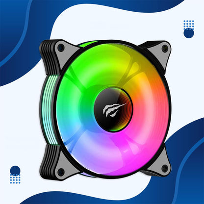 Vifte HAVIT F2095, RGB, 600RPM - 1800RPM, 38dB, 1.44W, Svart