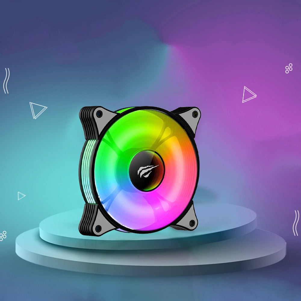 Vifte HAVIT F2095, RGB, 600RPM - 1800RPM, 38dB, 1.44W, Svart