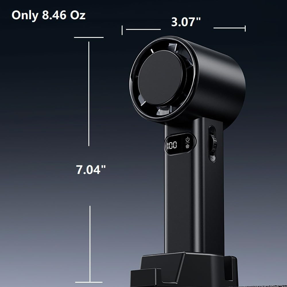 Bærbar Vifte Techsuit F83, Svart
