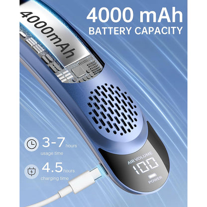 Bærbar vifte Techsuit S8, blå