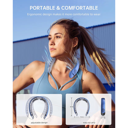 Bærbar vifte Techsuit S8, blå