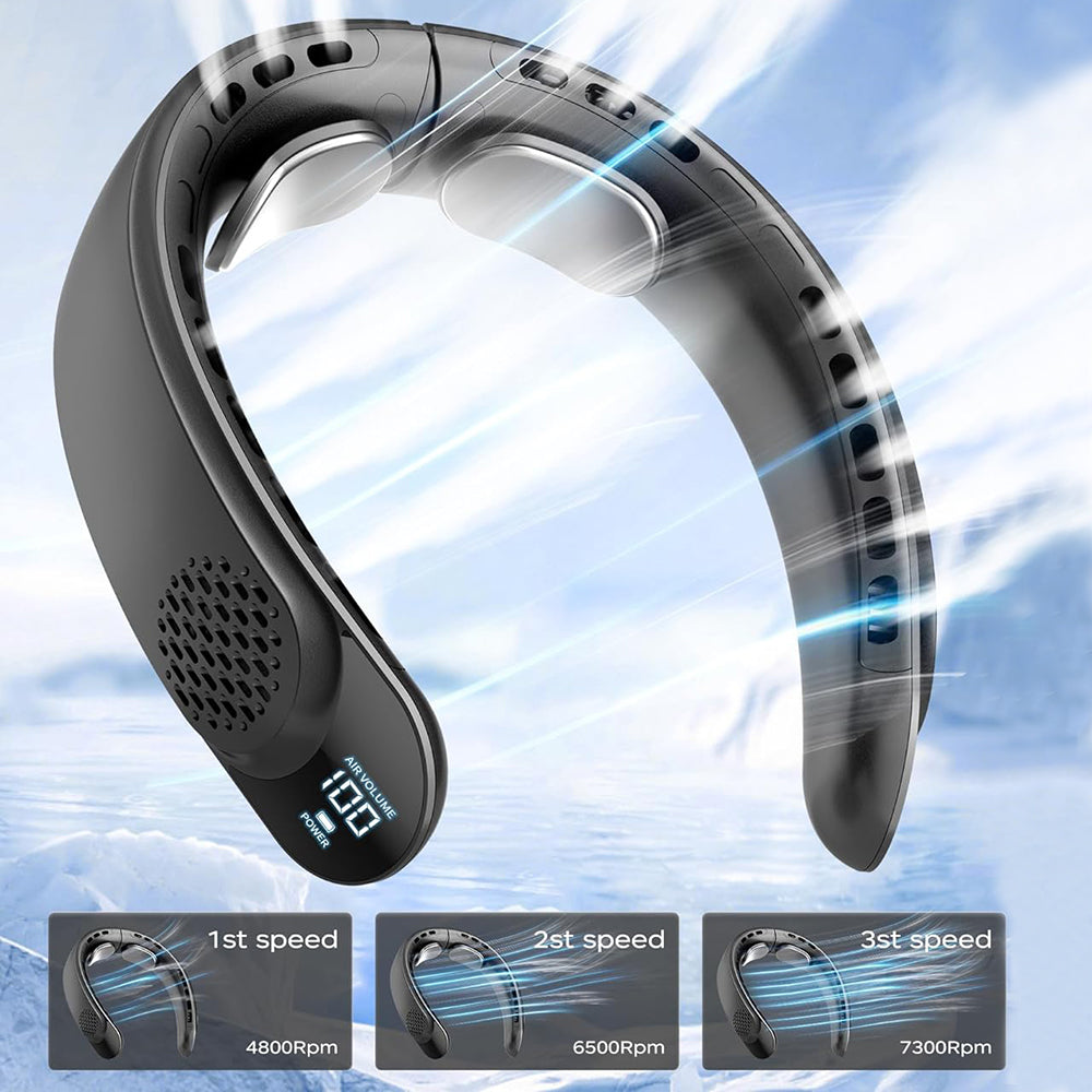 Bærbar Vifte Techsuit S8, Svart