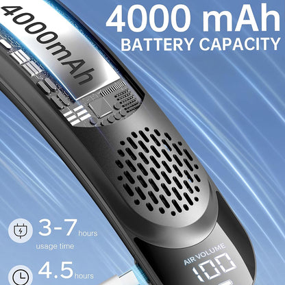 Bærbar Vifte Techsuit S8, Svart