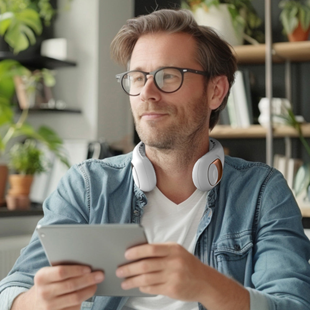 Bærbar vifte Techsuit S9, svart