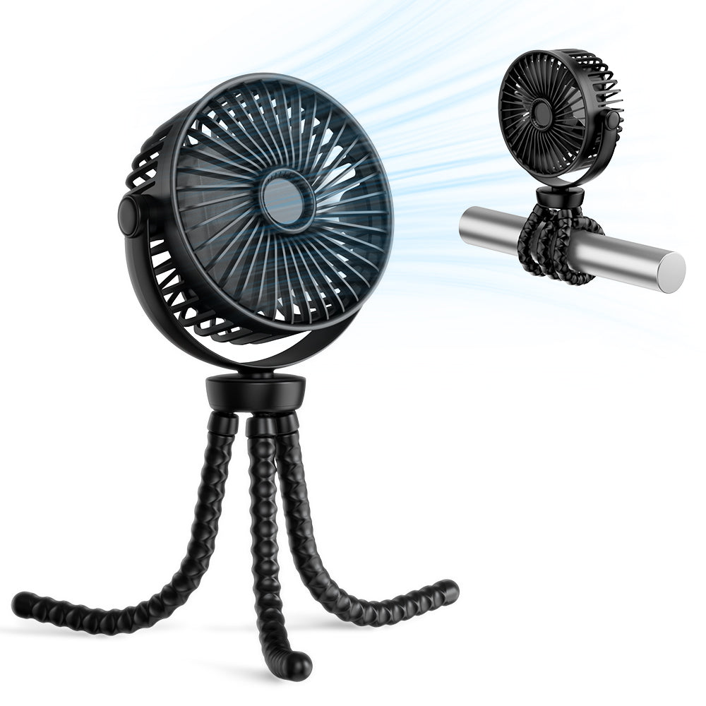 Bærbar vifte Techsuit VP1, svart