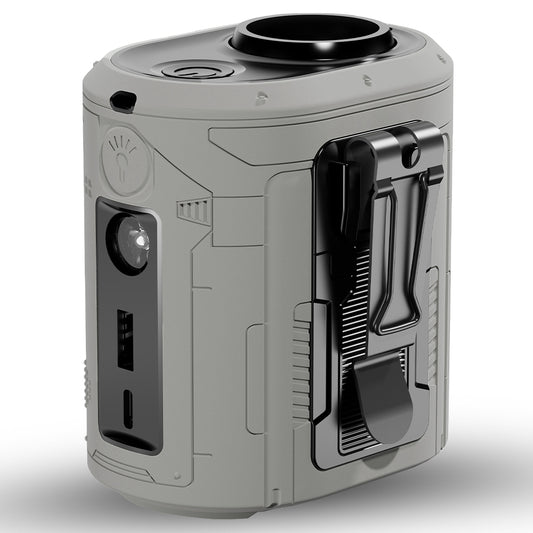 Bærbar Vifte Techsuit Z14 med ekstern batteri 5000mAh, Grå