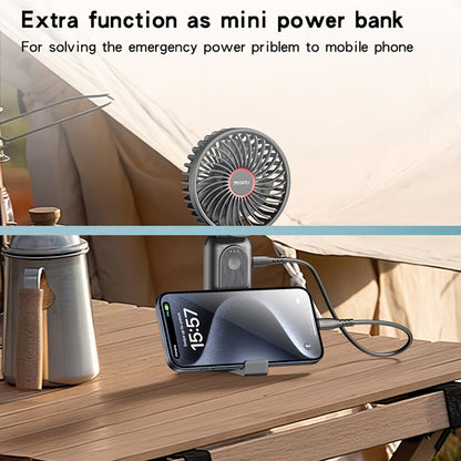 Bærbar Vifte Yesido YF10, Svart