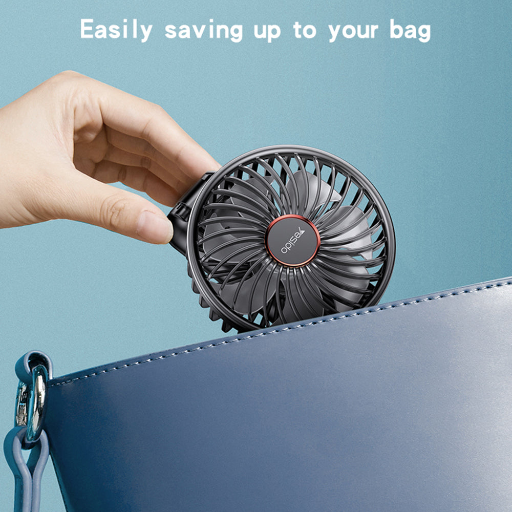 Bærbar Vifte Yesido YF10, Svart