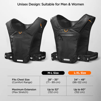 Spigen Dynamic Shield A720 Løpevest, Størrelse L - XL, Svart AMP11390