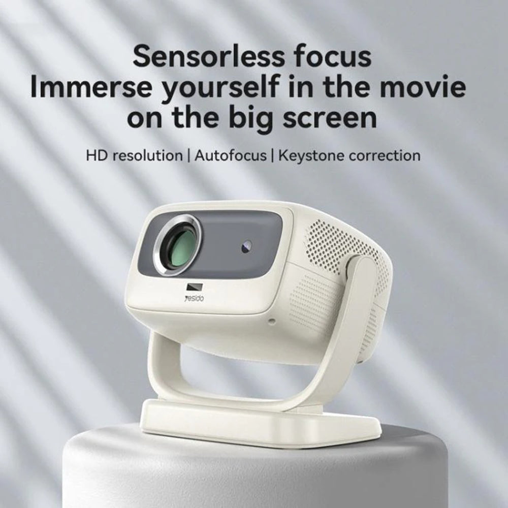 Videoprojektor Yesido TV13, 720P, 190ANSI, Android 9.0, Hvit