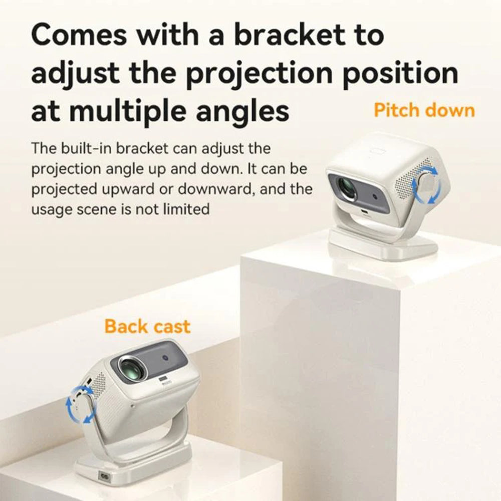 Videoprojektor Yesido TV13, 720P, 190ANSI, Android 9.0, Hvit