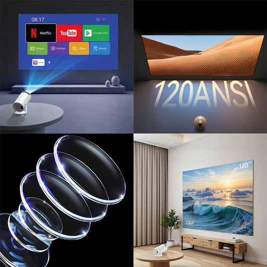 Videoprojektor Yesido TV14, 720P, 120ANSI, Hvit